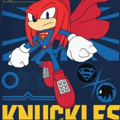 Knuckles Little & Big Kid Boys Crew Neck Short Sleeve Oversized Sonic the Hedgehog Graphic T-Shirt