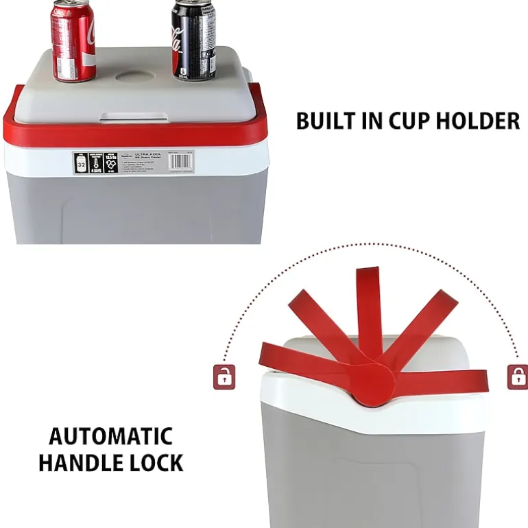 Koolatron Ultra Kool Ice Chest Cooler with Carry Handle 25 L (26 qt)