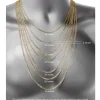 14K Two Tone 3.15 MM Diamond Cut Curb Necklace