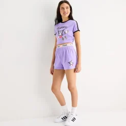 Kuromi Womens Juniors Kuromi Pull-On Short
