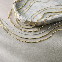 14K White Gold 18 - 24 Inch Solid Singapore Chain Necklace