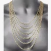 14K Yellow Gold 4.65 MM Curb Necklace 20"