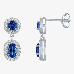 Lab-created Gemstone Sterling Silver 2-pc. Jewelry Set