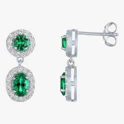 Lab-created Gemstone Sterling Silver 2-pc. Jewelry Set