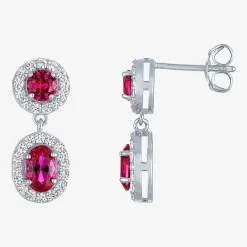 Lab-created Gemstone Sterling Silver 2-pc. Jewelry Set