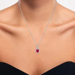Lab Created Gemstone Sterling Silver Heart 3-pc. Jewelry Set