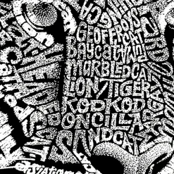 LA Pop Art Big Cats - Mens Word Art Crew Sweatshirt
