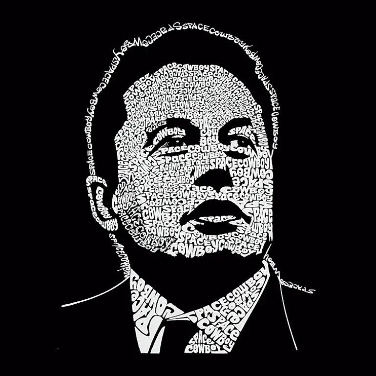 LA Pop Art Elon Musk - Mens Word Art Crew Sweatshirt