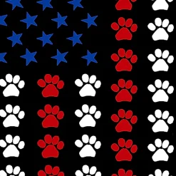 LA Pop Art Paws Flag - Men's Word Art Hooded Sweatshirt
