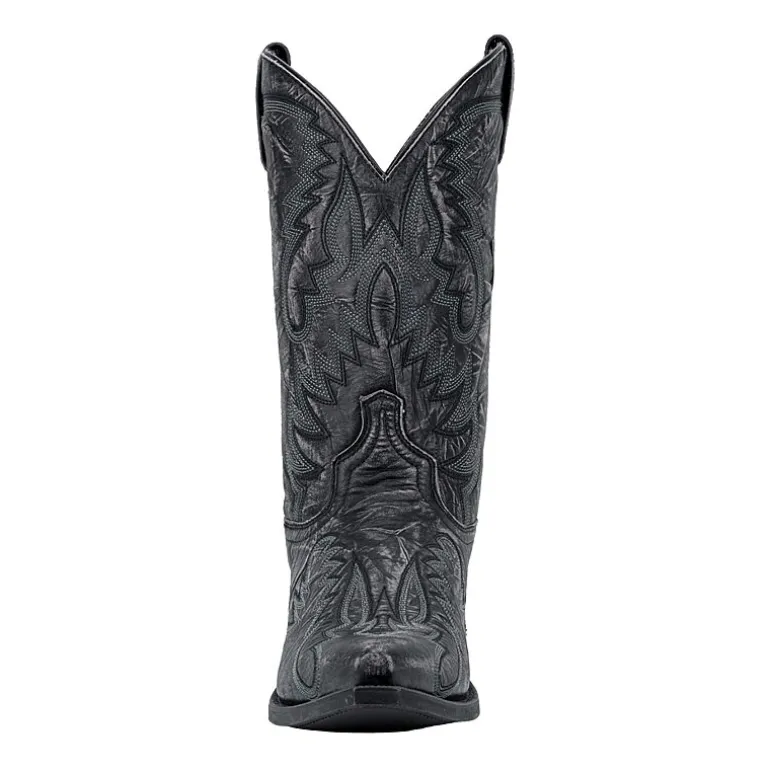 Laredo Mens Garrett Block Heel Cowboy Boots