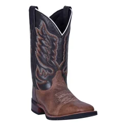 Laredo Mens Montana Block Heel Cowboy Boots