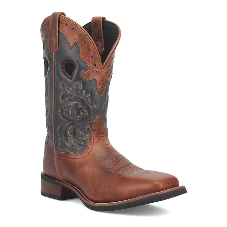 Laredo Mens Ross Block Heel Cowboy Boots