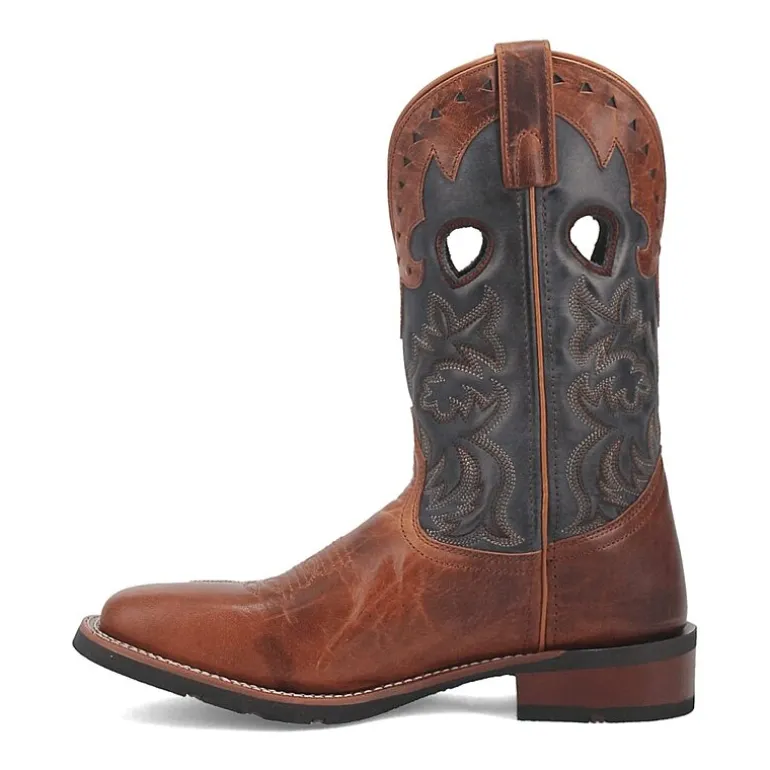 Laredo Mens Ross Block Heel Cowboy Boots