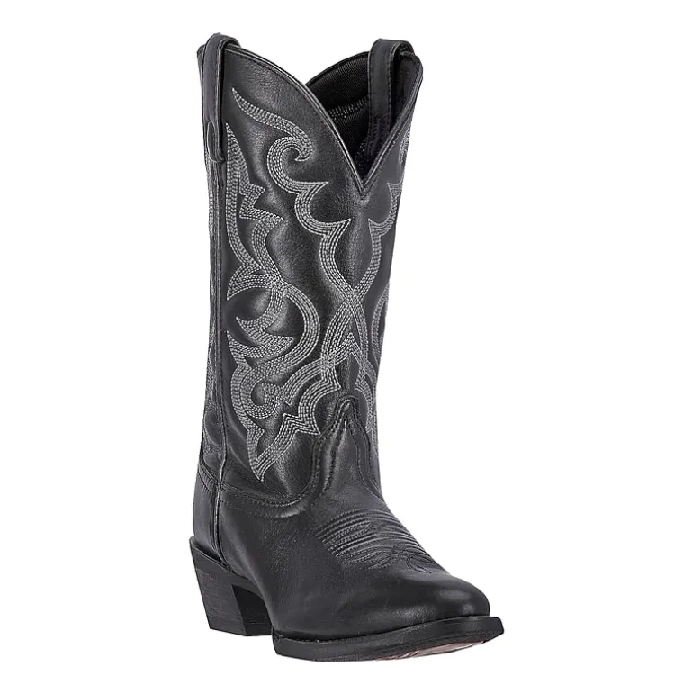 Laredo Womens Maddie Block Heel Cowboy Boots