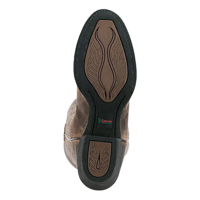 Laredo Womens Maddie Block Heel Cowboy Boots