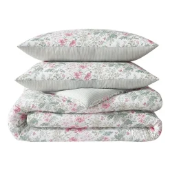 Laura Ashley Arden Floral Easy Care Complete Bedding Set with Sheets
