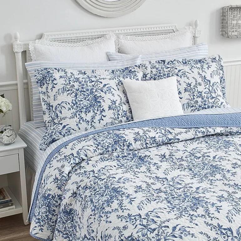 Laura Ashley Bedford Floral Reversible Quilt Set