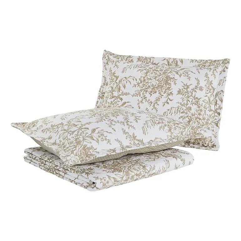 Laura Ashley Bedford Floral Reversible Quilt Set