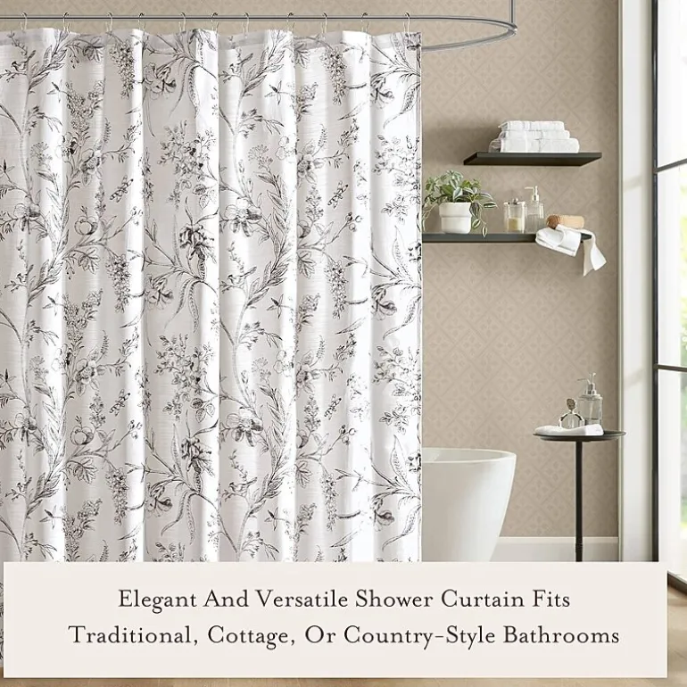 Laura Ashley Branch Toile Shower Curtain