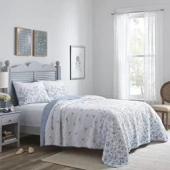 Laura Ashley Flora Reversible Quilt Set