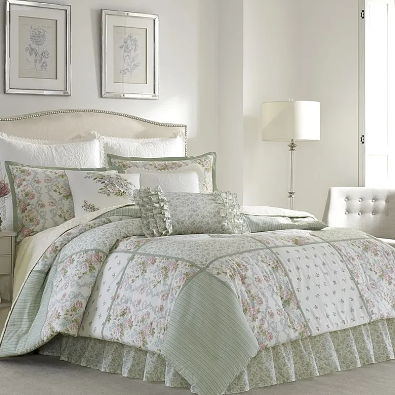 Laura Ashley Harper Green 14x20 Decorative Pillow