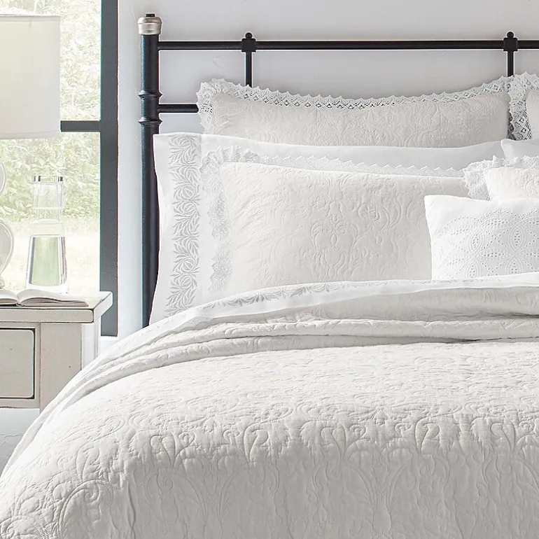 Laura Ashley Heirloom Floral Reversible Quilt Set
