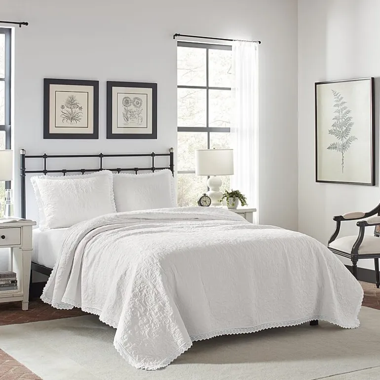 Laura Ashley Heirloom Floral Reversible Quilt Set