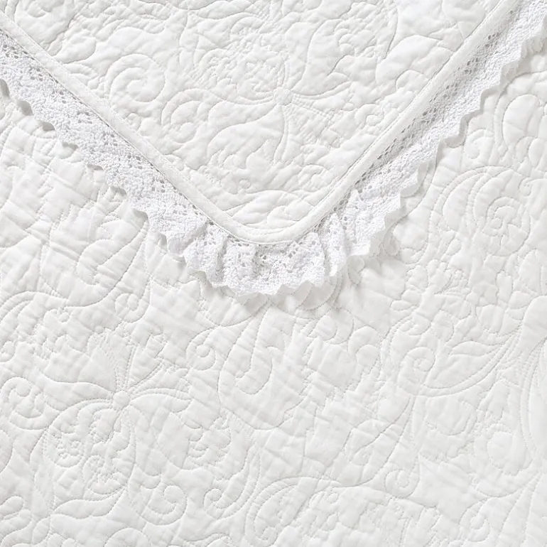 Laura Ashley Heirloom Floral Reversible Quilt Set
