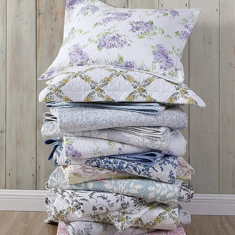 Laura Ashley Keighley Floral Reversible Quilt Set