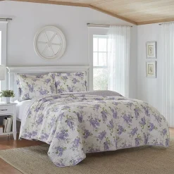 Laura Ashley Keighley Floral Reversible Quilt Set