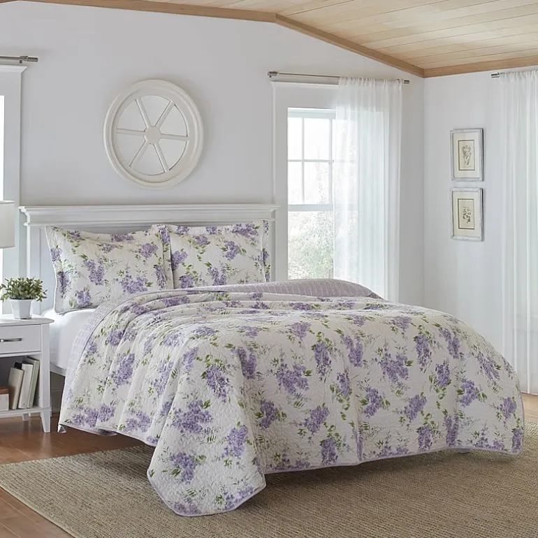 Laura Ashley Keighley Floral Reversible Quilt Set