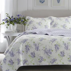 Laura Ashley Keighley Floral Reversible Quilt Set