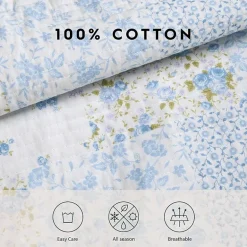 Laura Ashley Kenna Floral Reversible Quilt Set