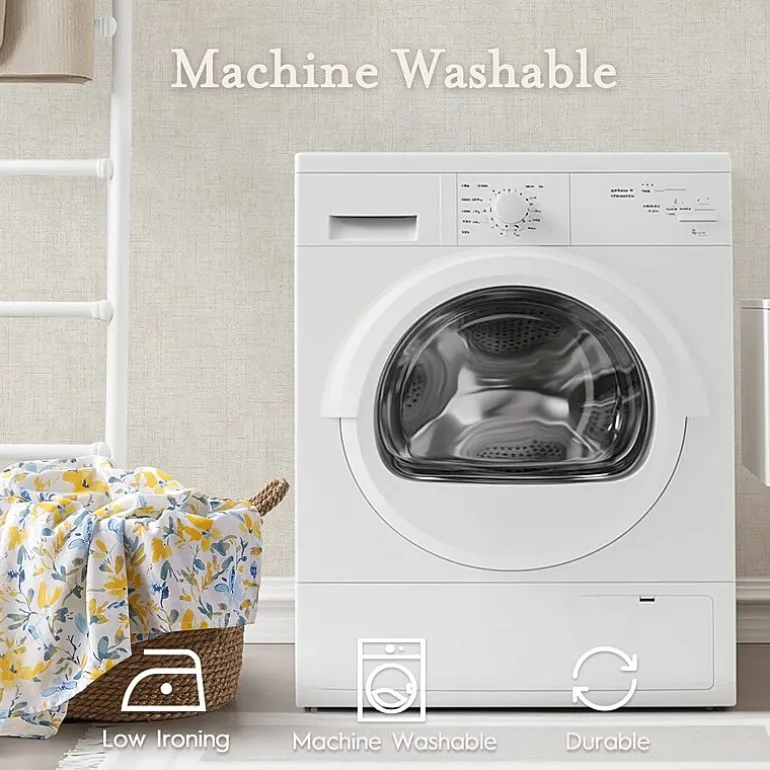 Laura Ashley Nora Floral Print Cotton Shower Curtain