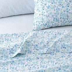 Laura Ashley 6-Pc 100% Cotton Percale Deep Pocket Sheet Set