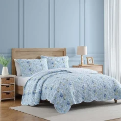 Laura Ashley Peony Garden Quilt Set