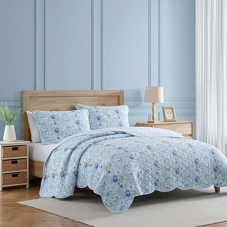 Laura Ashley Peony Garden Quilt Set