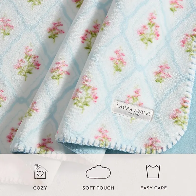 Laura Ashley Pinford Trellis Washable Throw