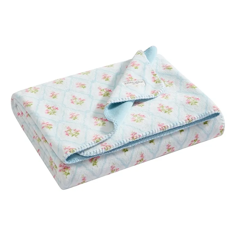 Laura Ashley Pinford Trellis Washable Throw