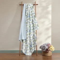 Laura Ashley Reversible Coco Plush Throw