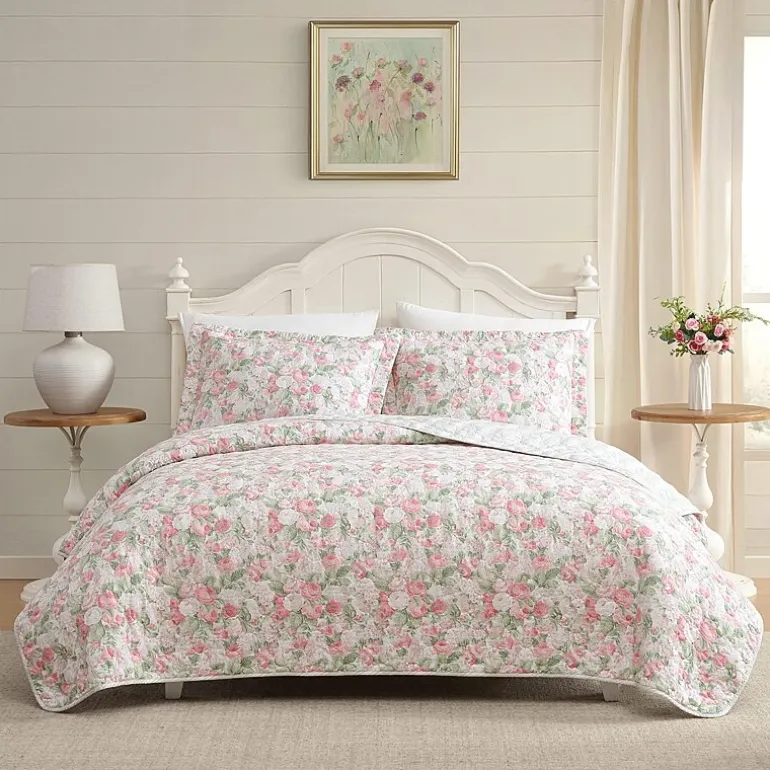 Laura Ashley Sweet Memories 3-pc. Reversible Quilt Set