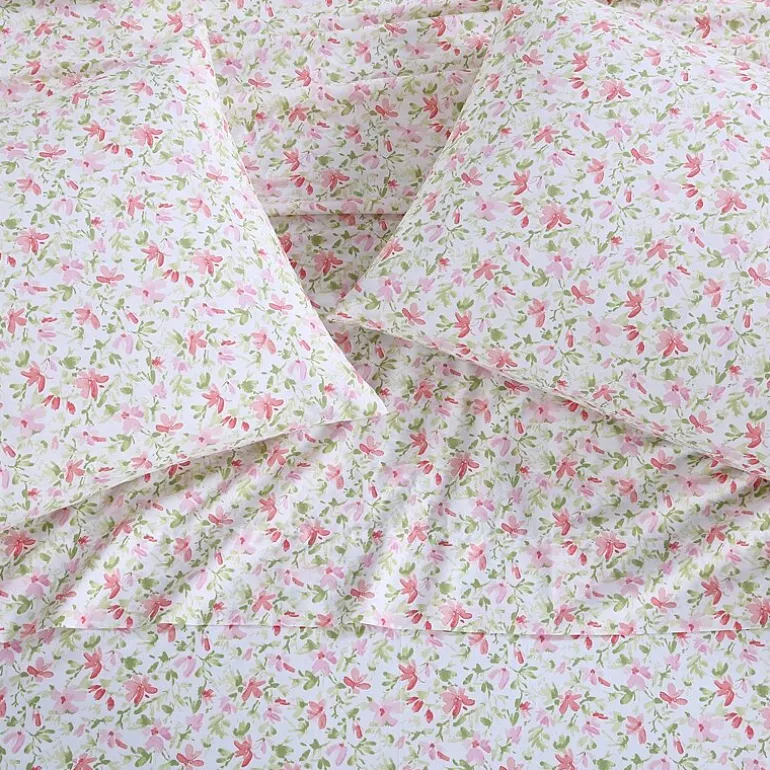 Laura Ashley 200tc 100% Cotton Percale Sheet Set