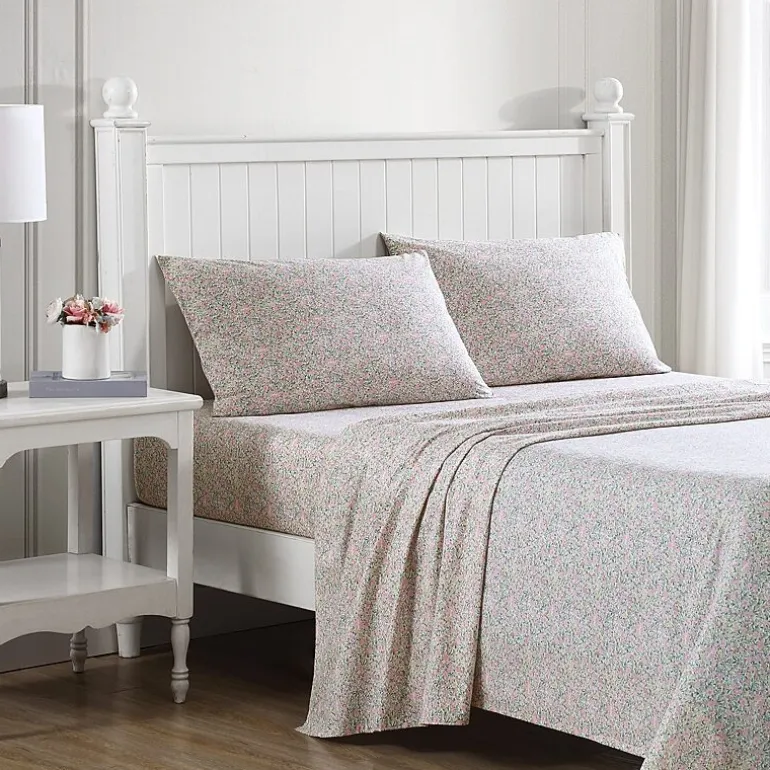 Laura Ashley 200tc 100% Cotton Percale Sheet Set