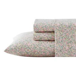Laura Ashley 200tc 100% Cotton Percale Sheet Set