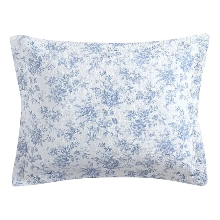 Laura Ashley Walled Garden Floral Reversible Quilt Set