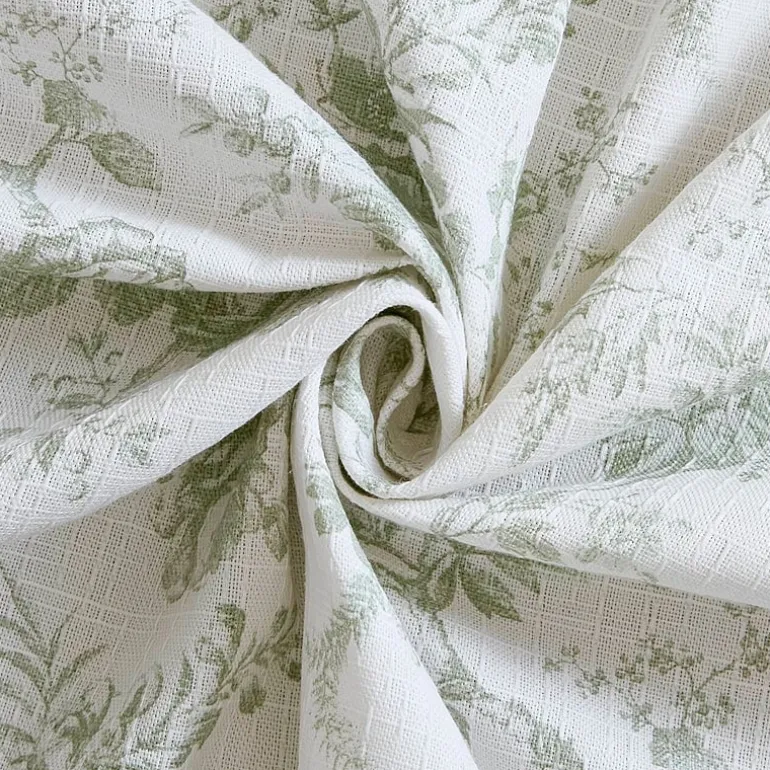 Laura Ashley Walled Garden Textured Floral Shower Curtain