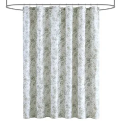 Laura Ashley Walled Garden Textured Floral Shower Curtain