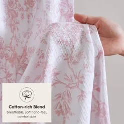 Laura Ashley Walled Garden Textured Floral Shower Curtain