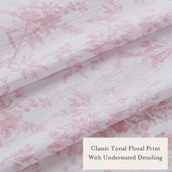 Laura Ashley Walled Garden Textured Floral Shower Curtain