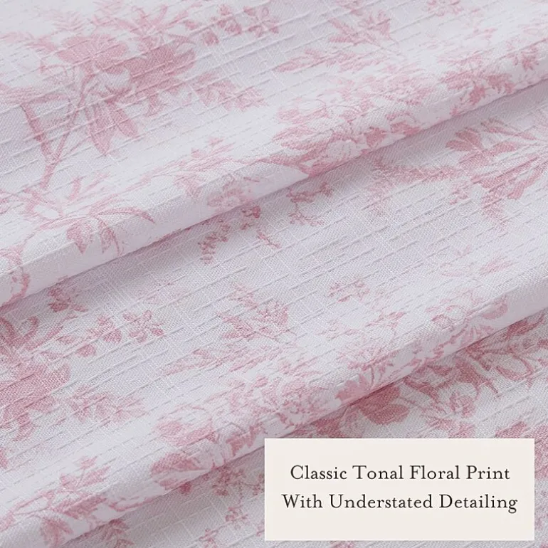 Laura Ashley Walled Garden Textured Floral Shower Curtain